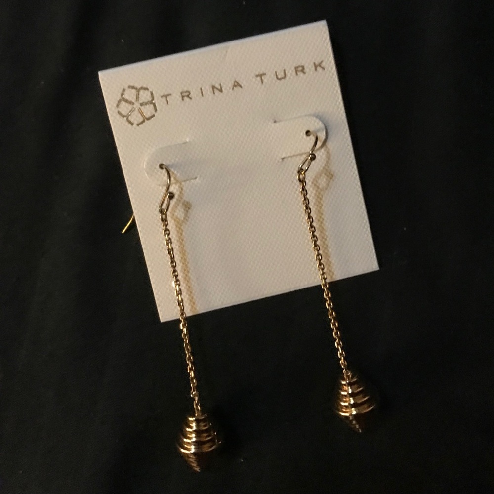 Trina Turk Graduated Disc Drop Earrings